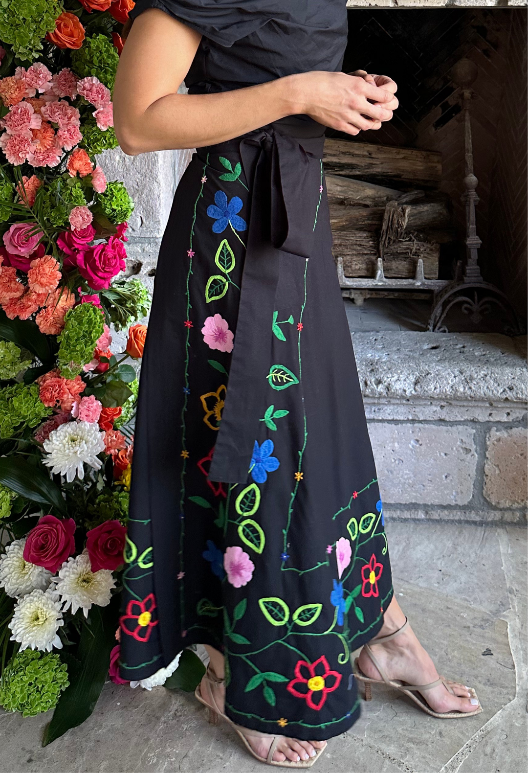 The Wrap Skirt Noches Multicolor