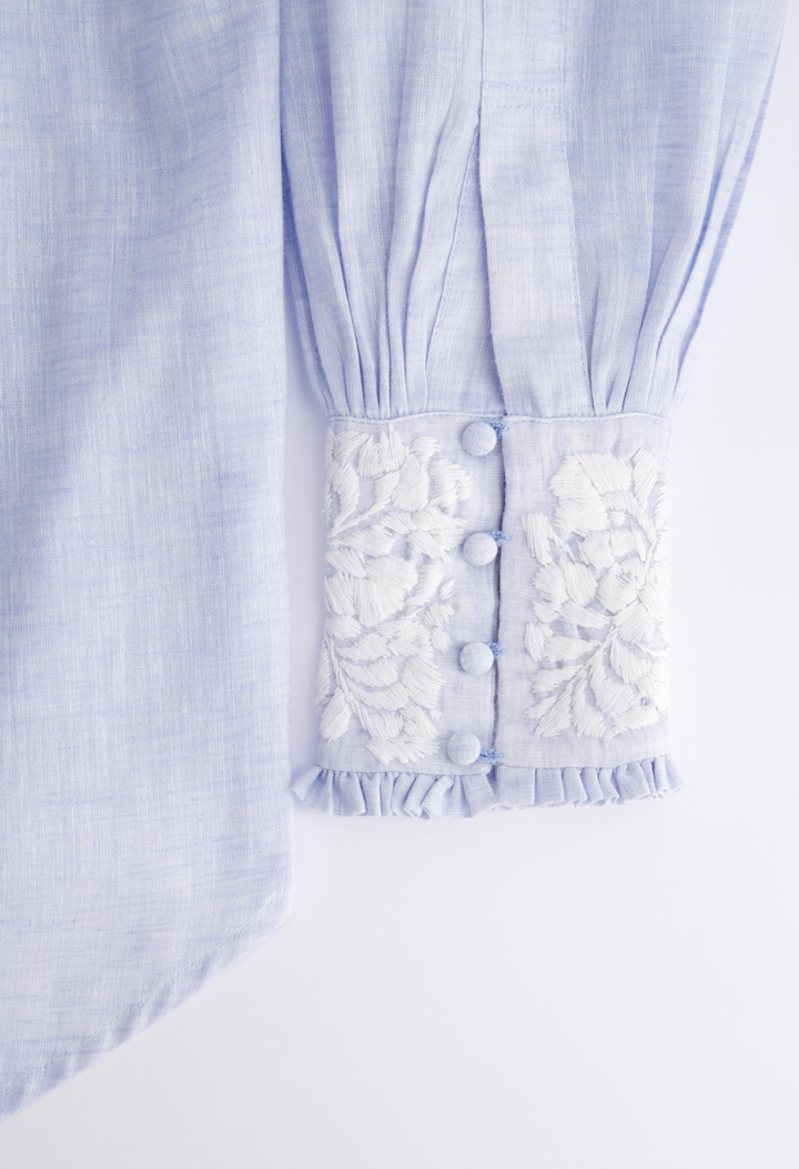 Paloma Blouse Blouse Paloma Light Blue and White Blouse Paloma Light Blue and White Blouse