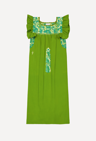Soledad Midi Dress Dress Soledad Lime and Jade Midi Dress Soledad Lime and Jade Midi Dress