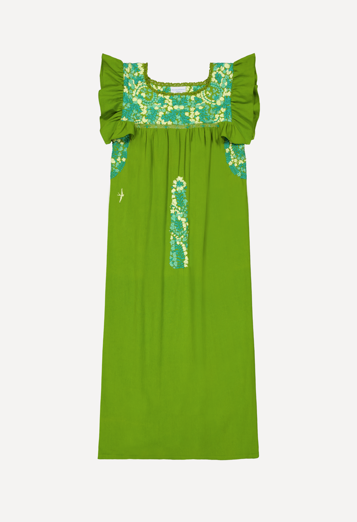 Soledad Midi Dress Dress Soledad Lime and Jade Midi Dress Soledad Lime and Jade Midi Dress