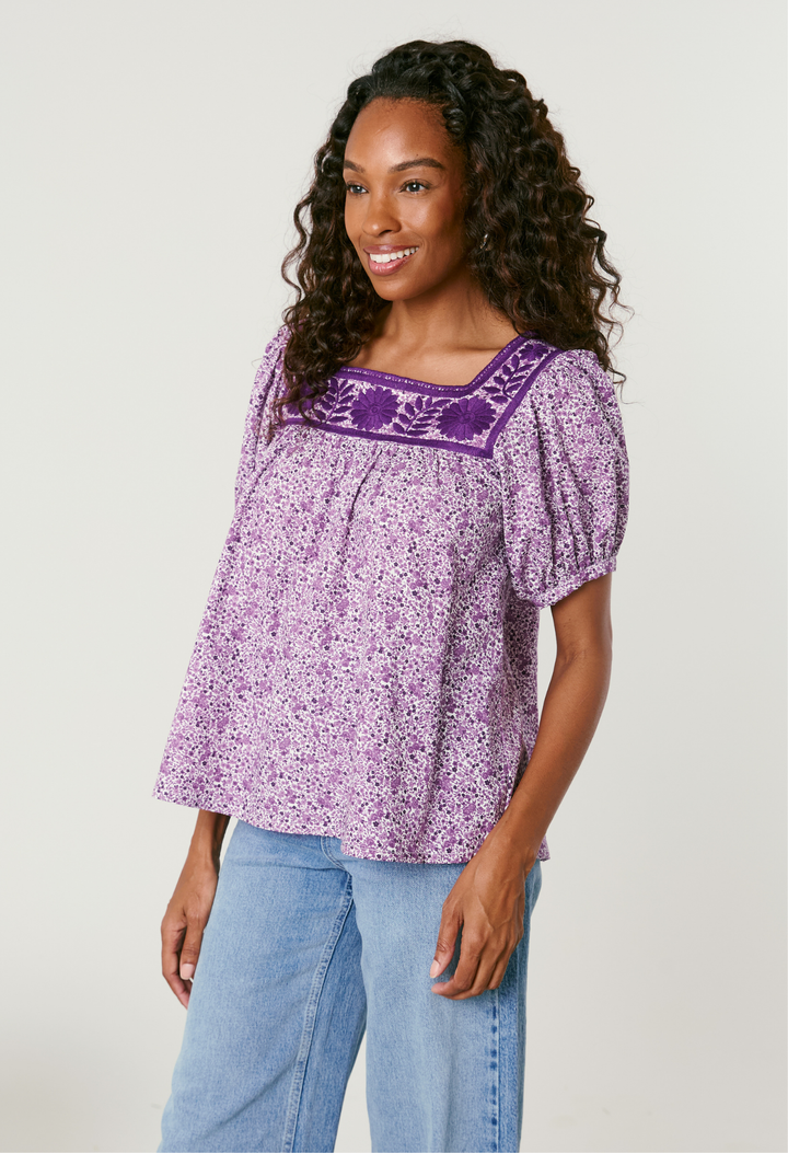 Maria Flores Moradas Blouse