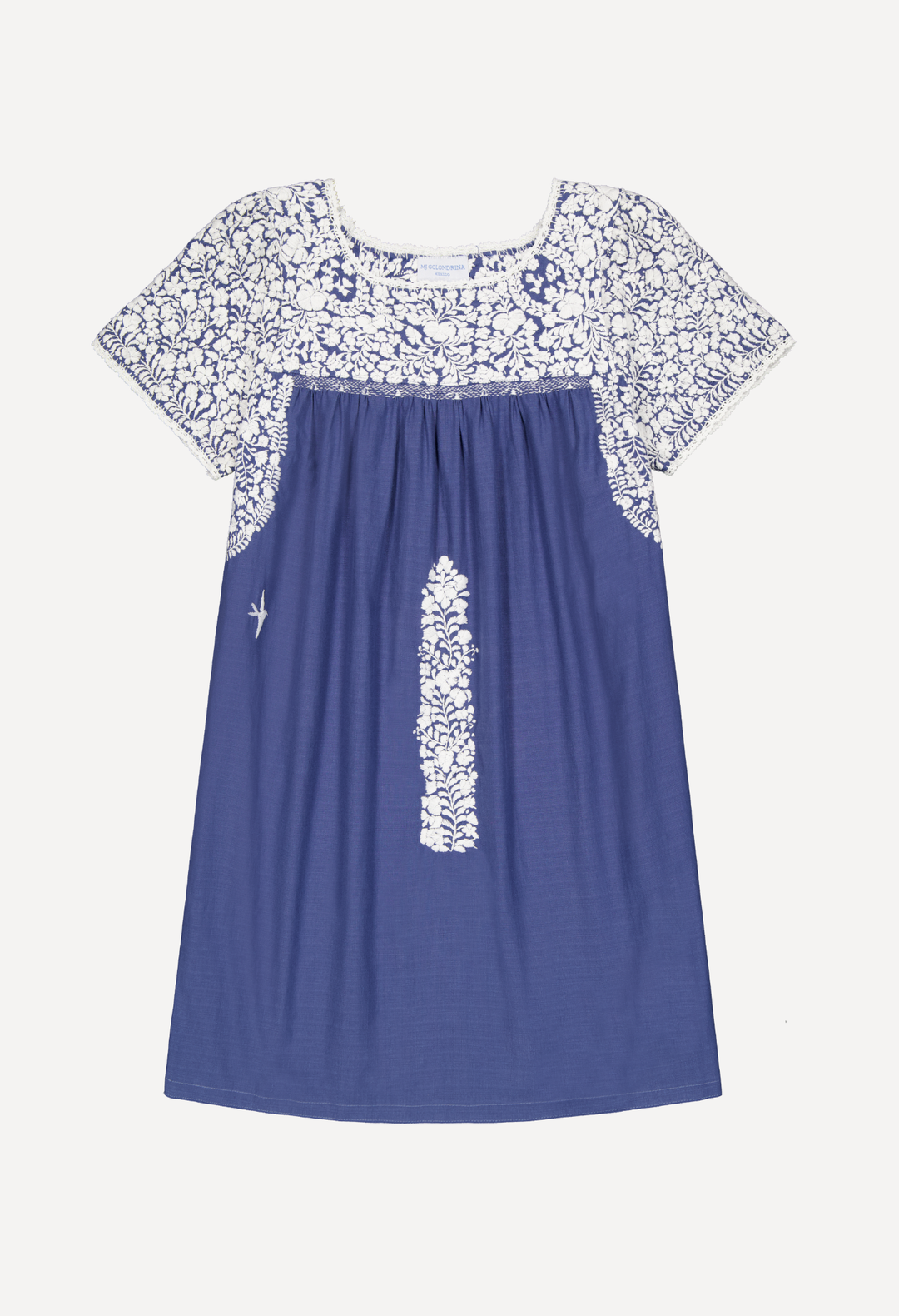 short embroidered dress Liliana Dusty Blue with Sleeve Western Designer Gown Simple Going  Out Color:Purple Floral Look super cute in