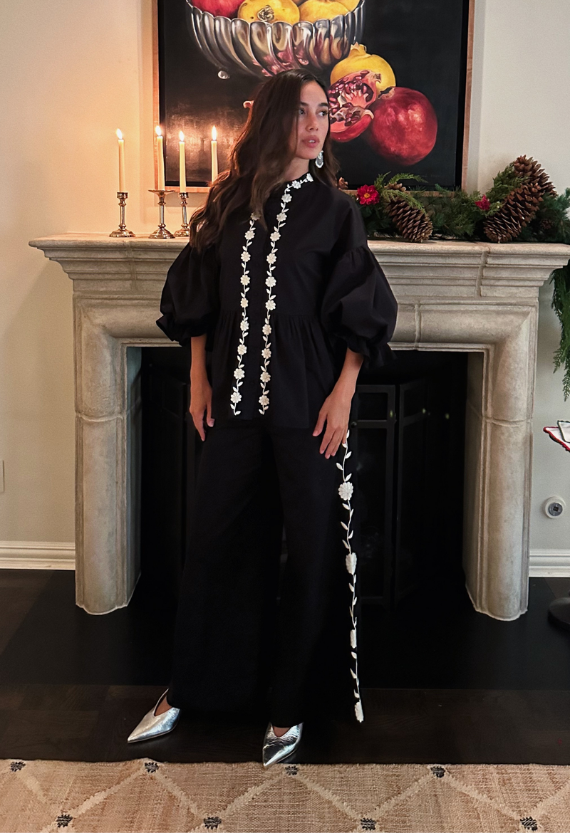 Clara Black and White Pants