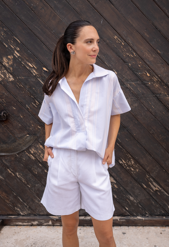 Emilia Azul Claro Blouse