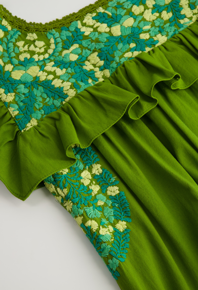 Soledad Midi Dress Dress Soledad Lime and Jade Midi Dress Soledad Lime and Jade Midi Dress