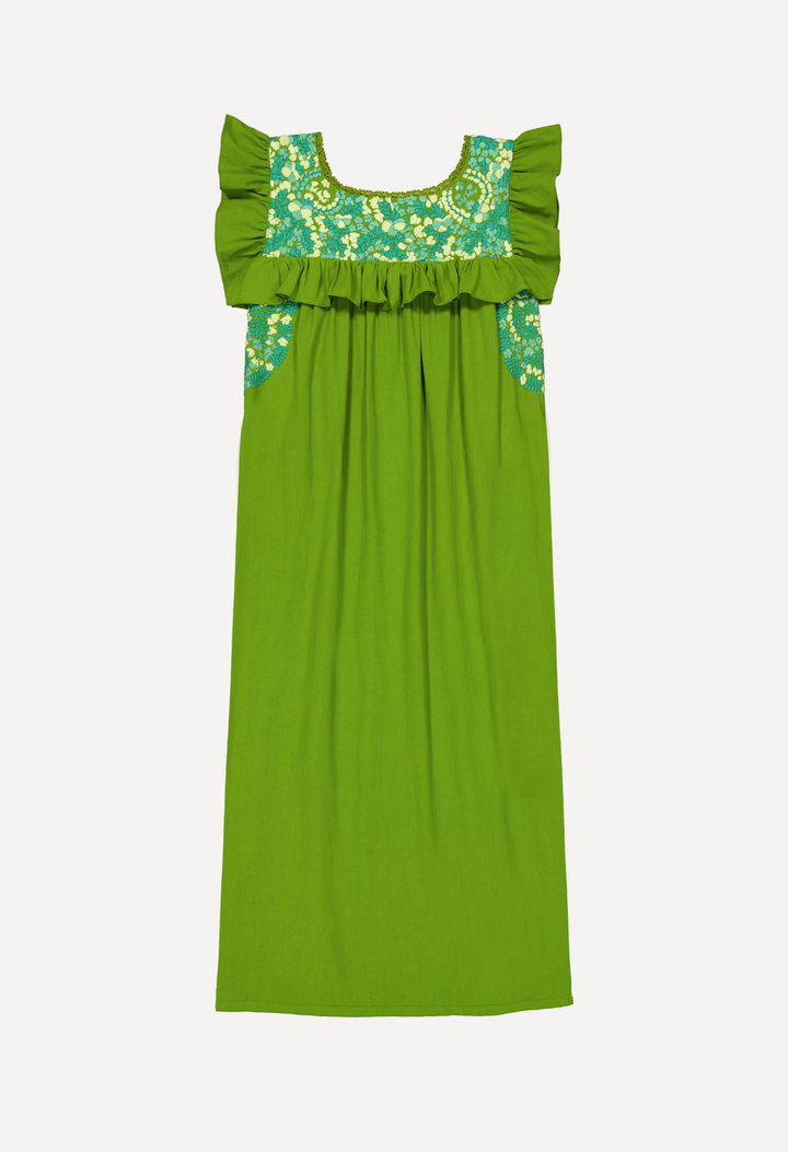 Soledad Midi Dress Dress Soledad Lime and Jade Midi Dress Soledad Lime and Jade Midi Dress