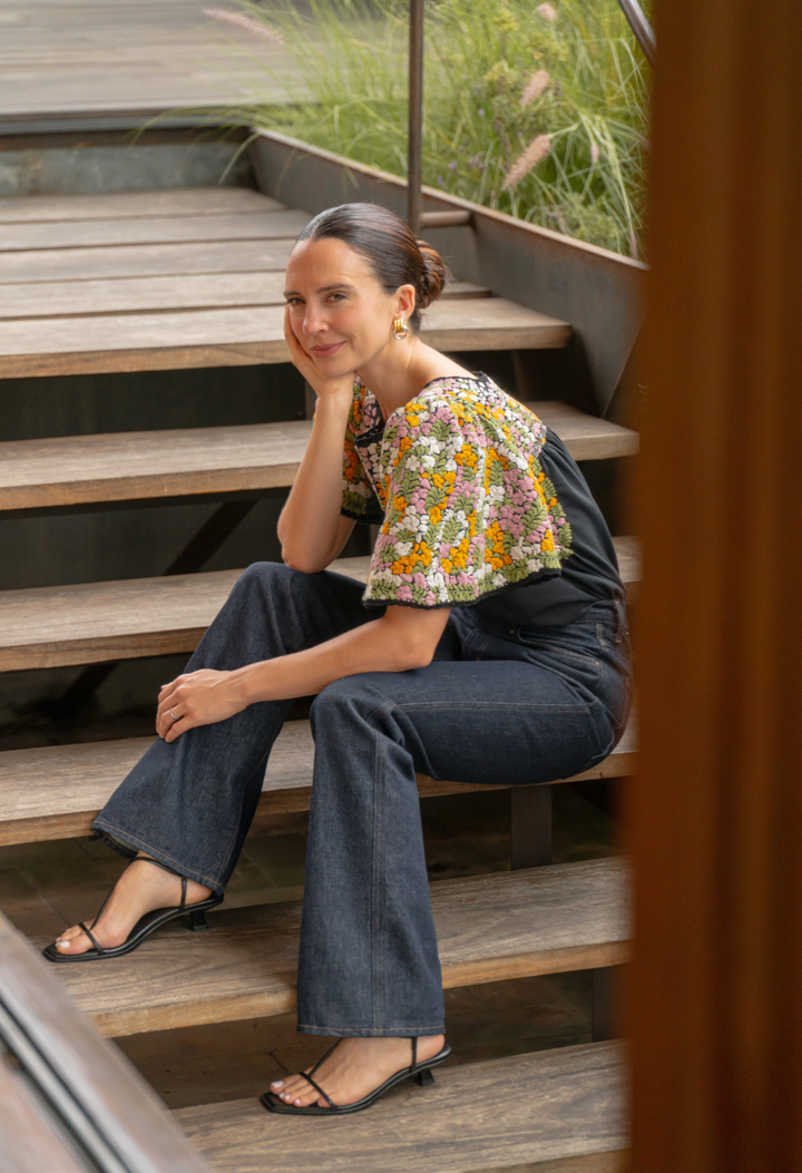 Julieta Oscura y Multicolor Blouse