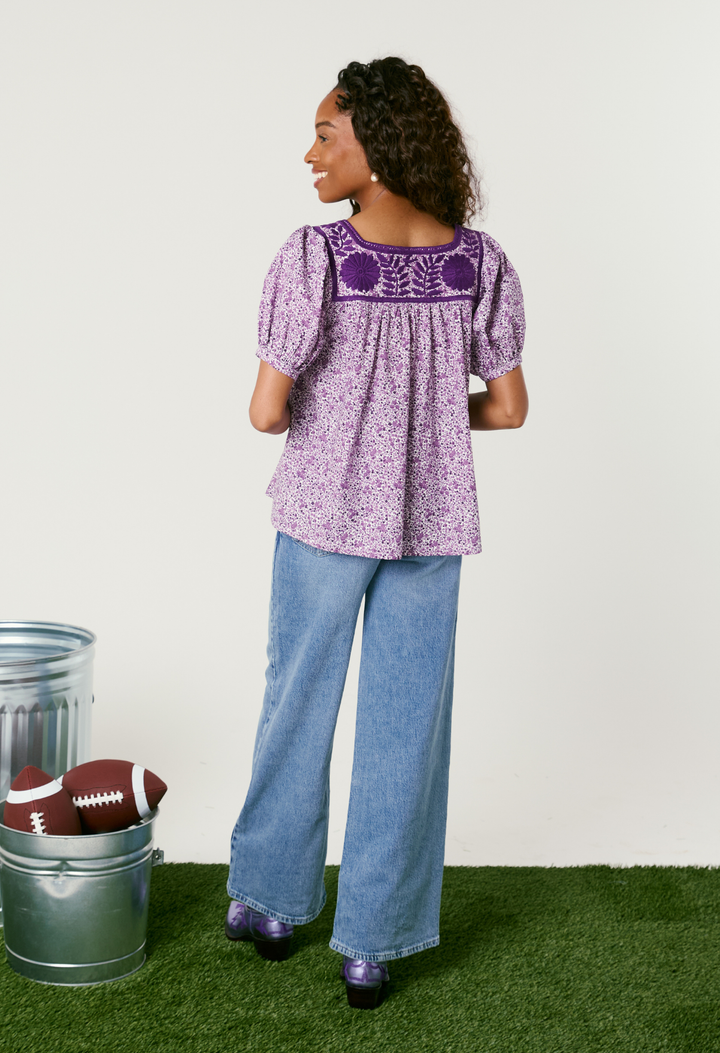 Maria Flores Moradas Blouse