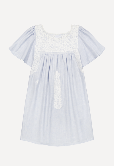 Julieta Short Dress Dress Julieta Light Blue Short Dress Julieta Light Blue Short Dress