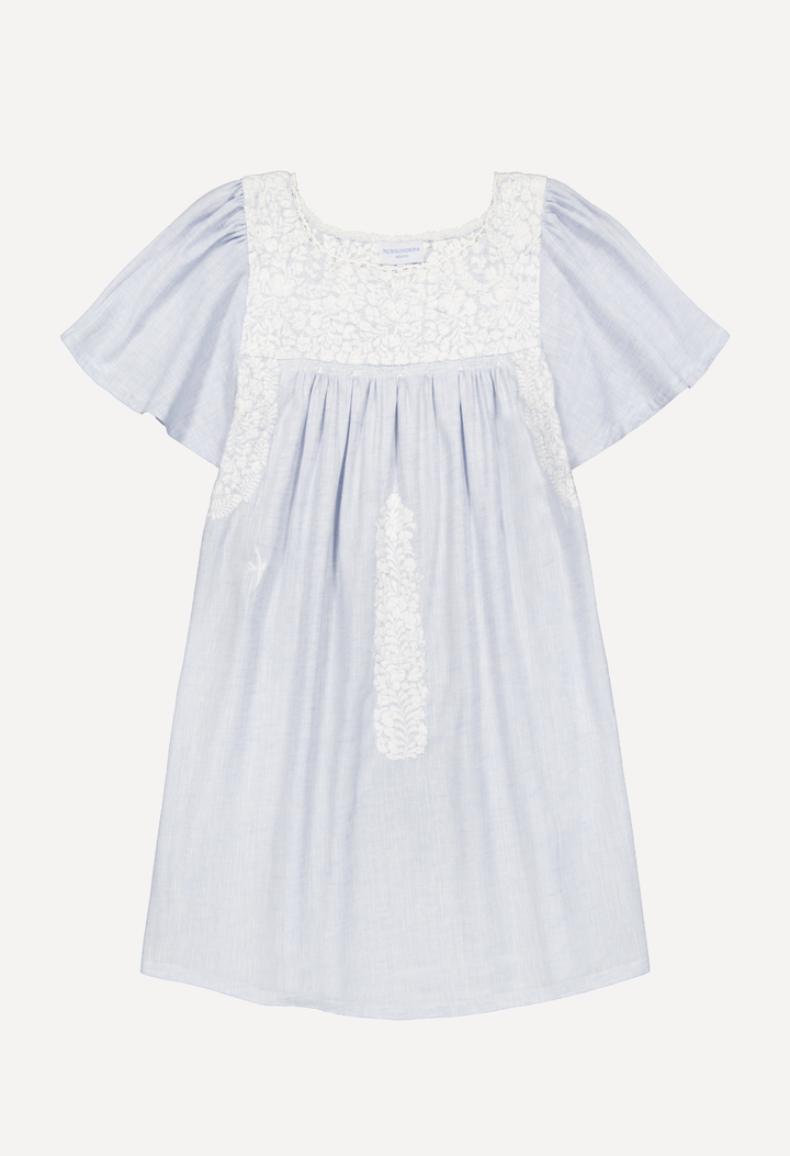 Julieta Short Dress Dress Julieta Light Blue Short Dress Julieta Light Blue Short Dress