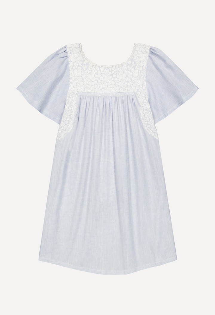 Julieta Short Dress Dress Julieta Light Blue Short Dress Julieta Light Blue Short Dress