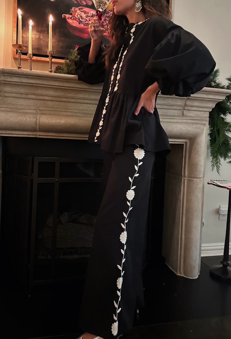 Clara Black and White Pants