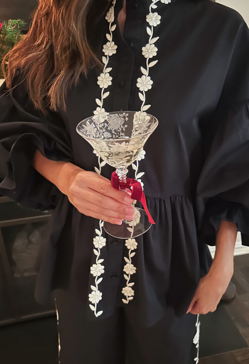 Francisca Black and White Blouse