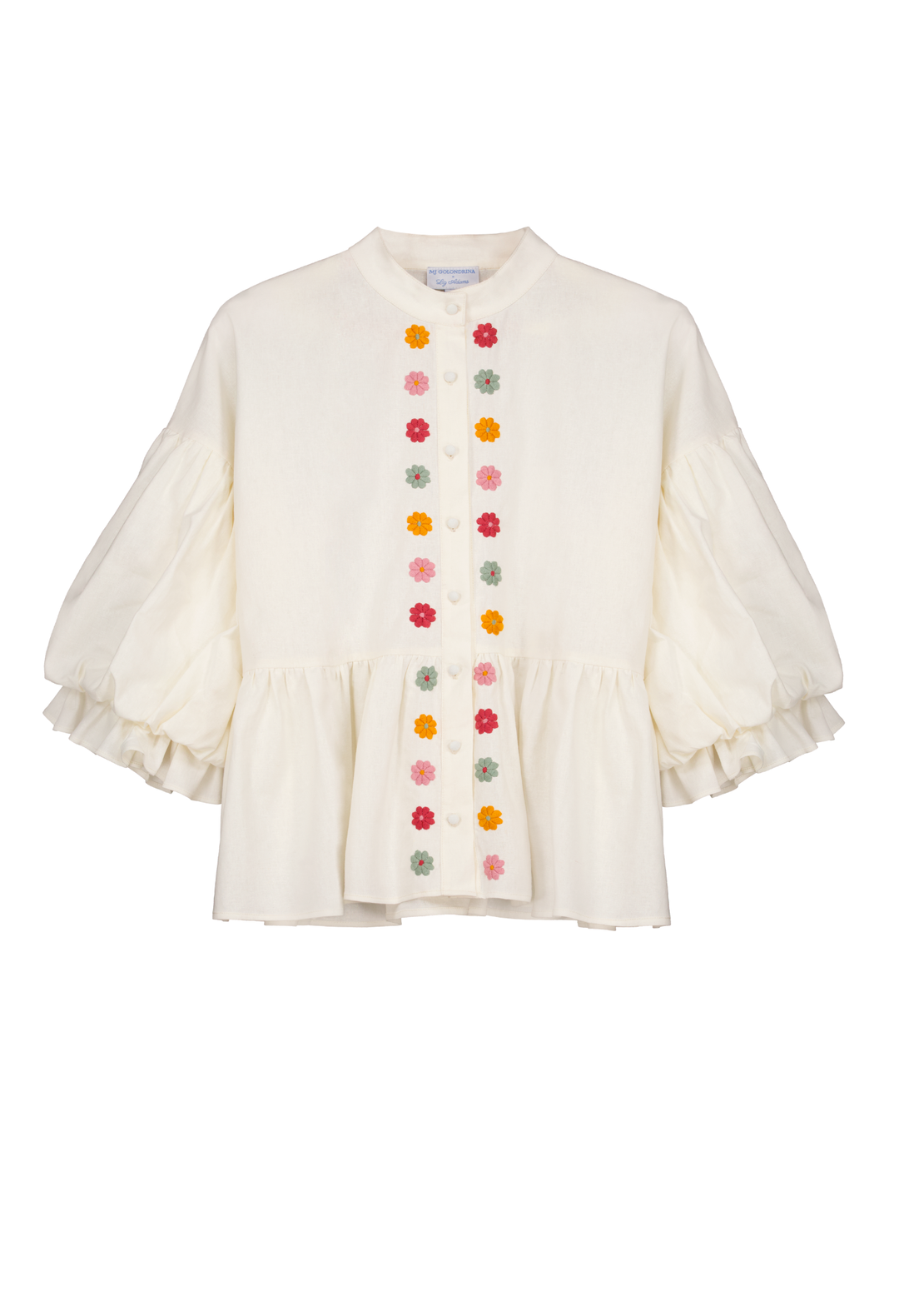 Francisca Blanca y Multicolor Blouse