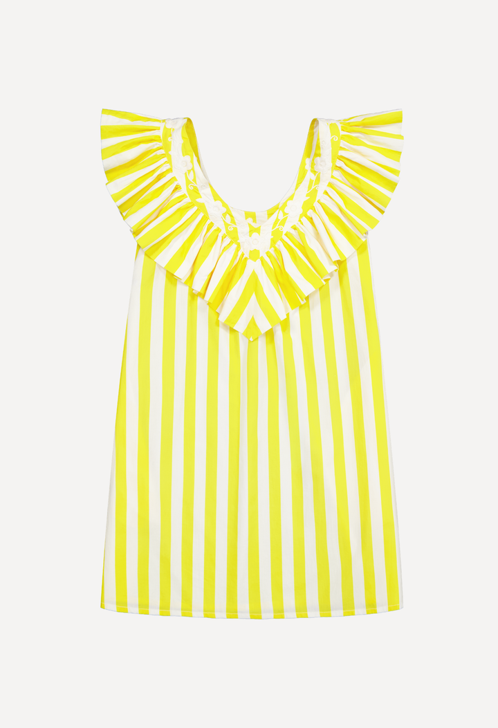 Andrea Short Dress Dress Andrea Wide Stripe Yellow Short Dress Andrea Wide Stripe Yellow Short Dress