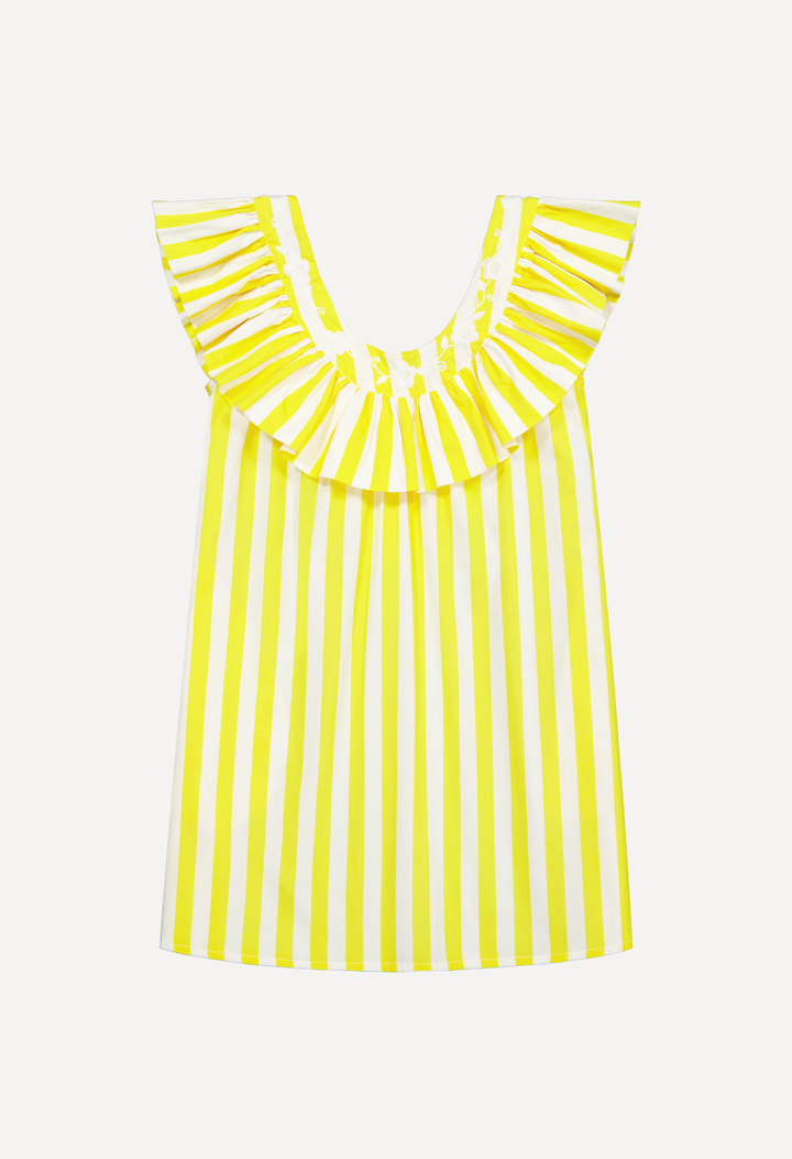 Andrea Short Dress Dress Andrea Wide Stripe Yellow Short Dress Andrea Wide Stripe Yellow Short Dress