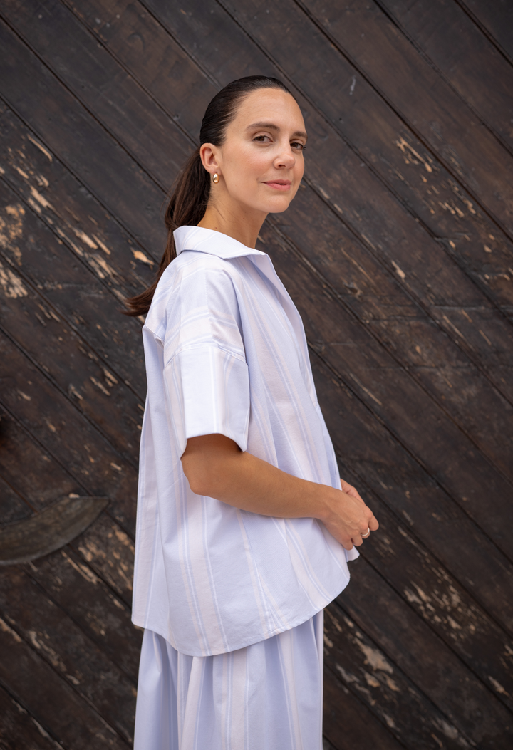 Emilia Azul Claro Blouse