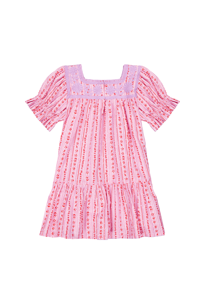 Maria Pink Floral Girl's Dress