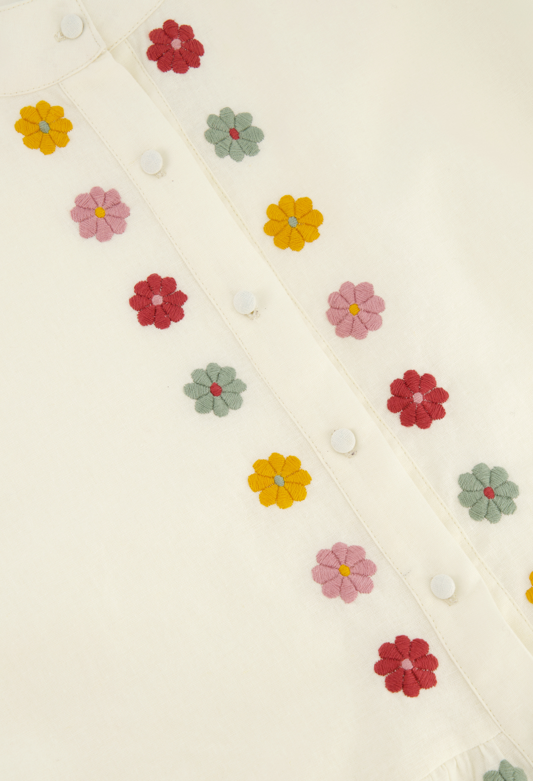Francisca Blanca y Multicolor Blouse
