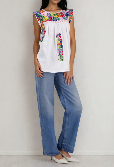 Flores Blouse Blouse Flores Classic Fiesta Blouse Flores Classic Fiesta Blouse | Mi Golondrina