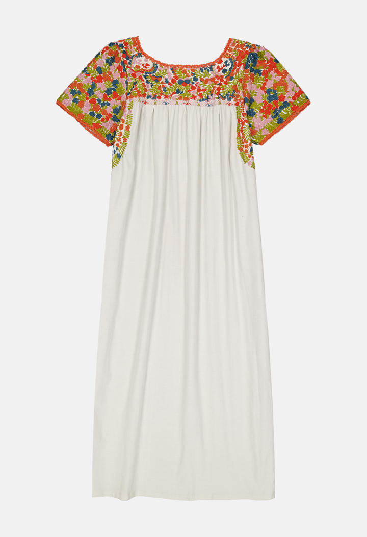 Liliana Midi Dress Dress Liliana Wildflower Meadow Embroidered Sleeve Midi Dress Liliana Wildflower Meadow Embroidered Sleeve Midi Dress