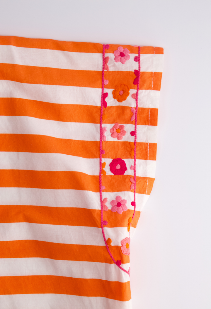 Montse Blouse Blouse Montse Orange Wide Stripe Blouse Montse Orange Wide Stripe Blouse