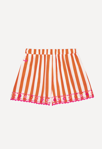 Paola Shorts Shorts Paola Orange Wide Stripe Shorts Paola Orange Wide Stripe Shorts
