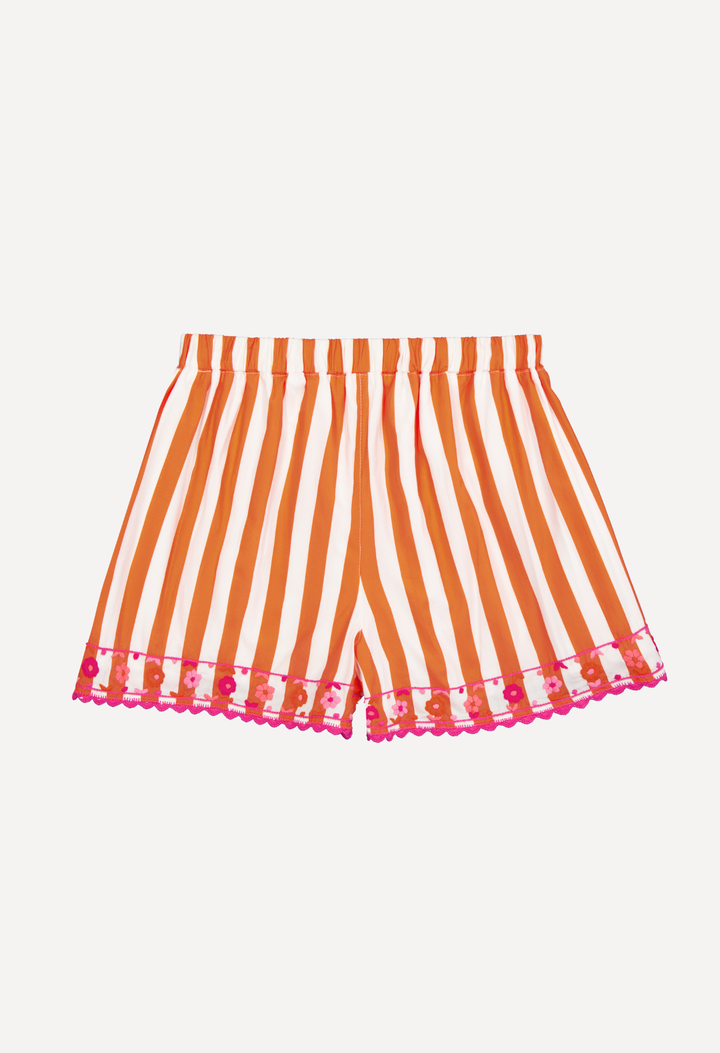 Paola Shorts Shorts Paola Orange Wide Stripe Shorts Paola Orange Wide Stripe Shorts