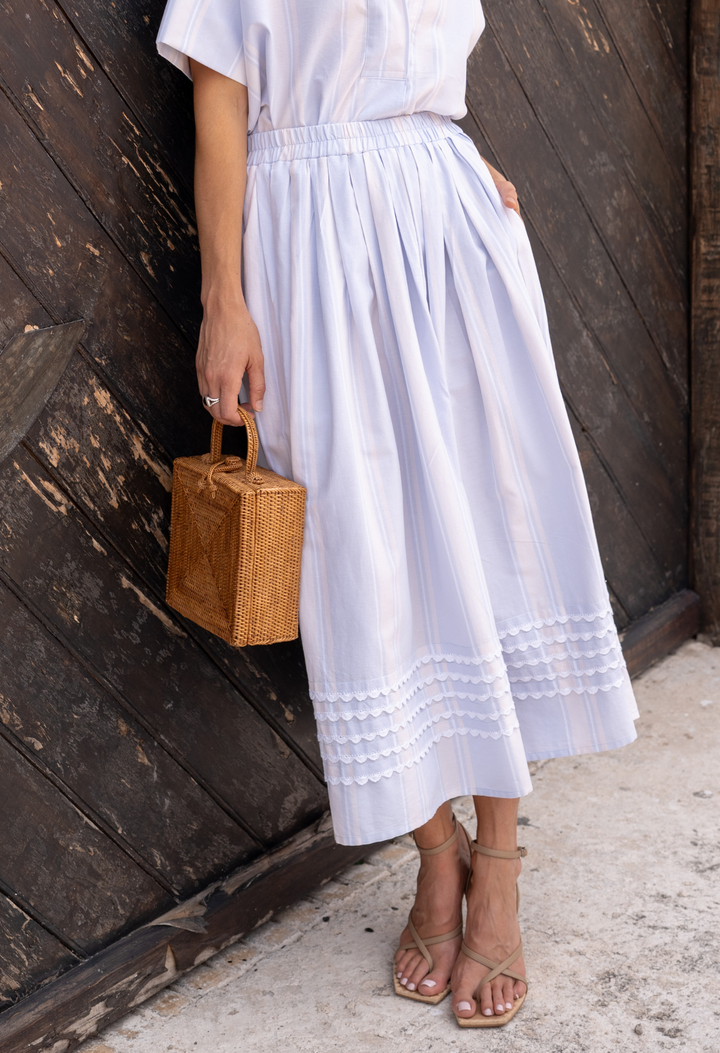 Daniela Azul Claro Skirt