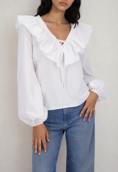 Regina Blouse Blouse Regina White Blouse Regina White Blouse