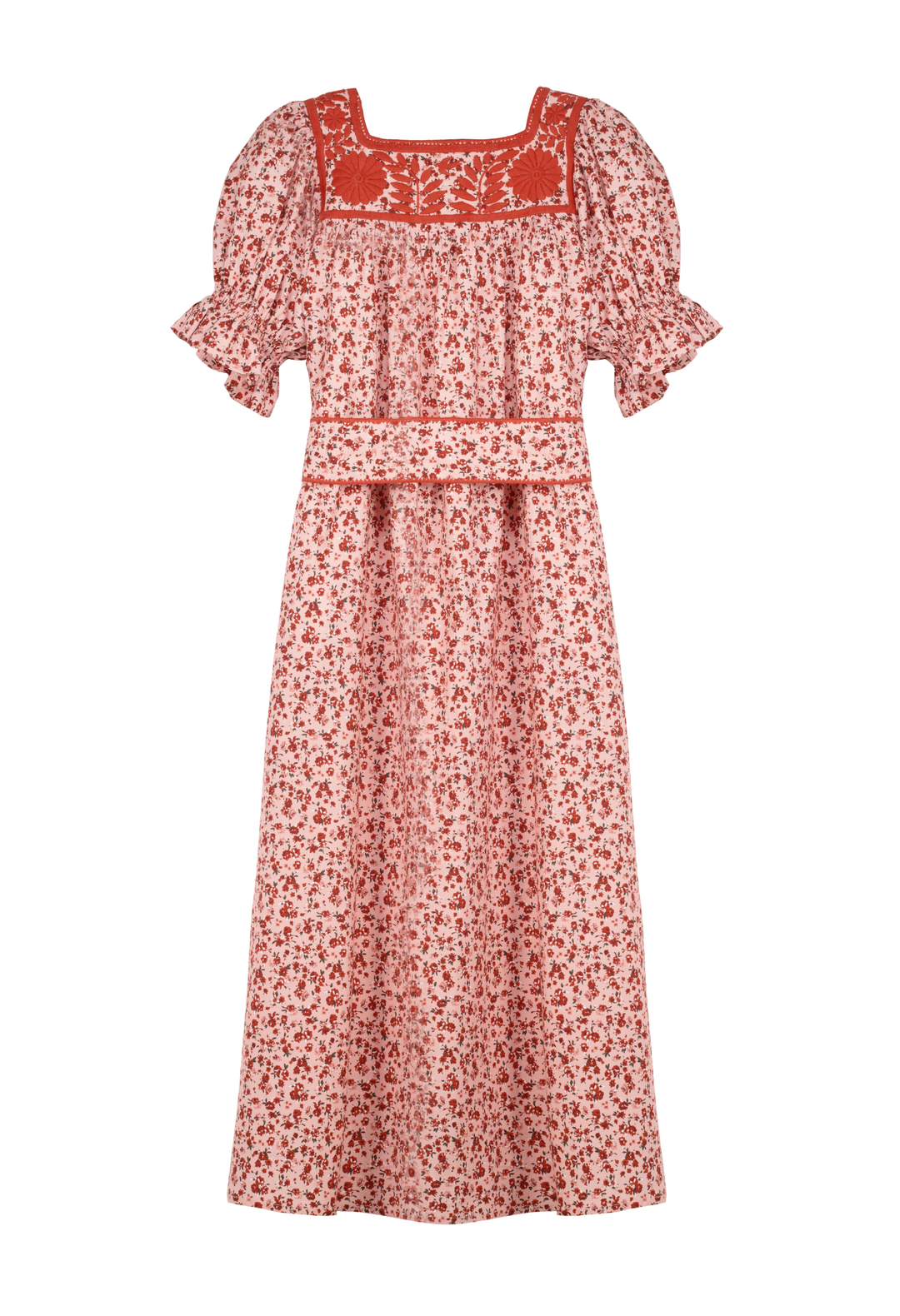 Maria Rosa Floral Midi Dress