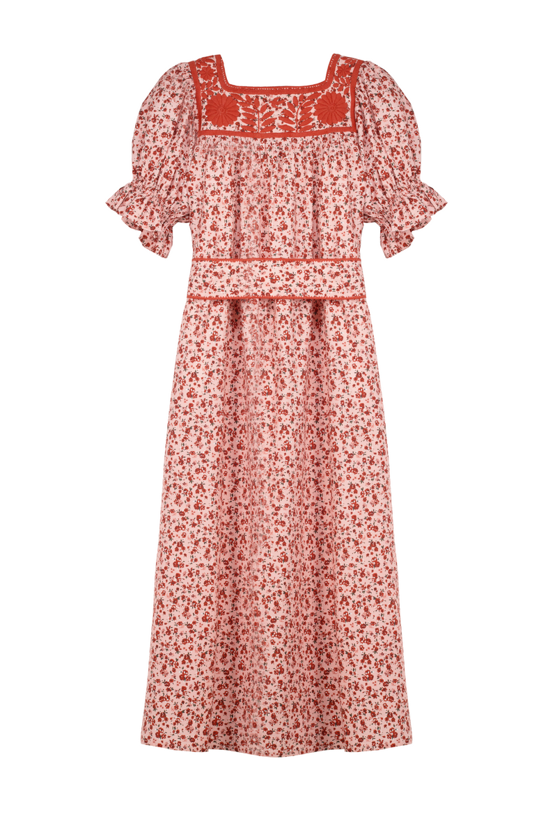 Maria Rosa Floral Midi Dress