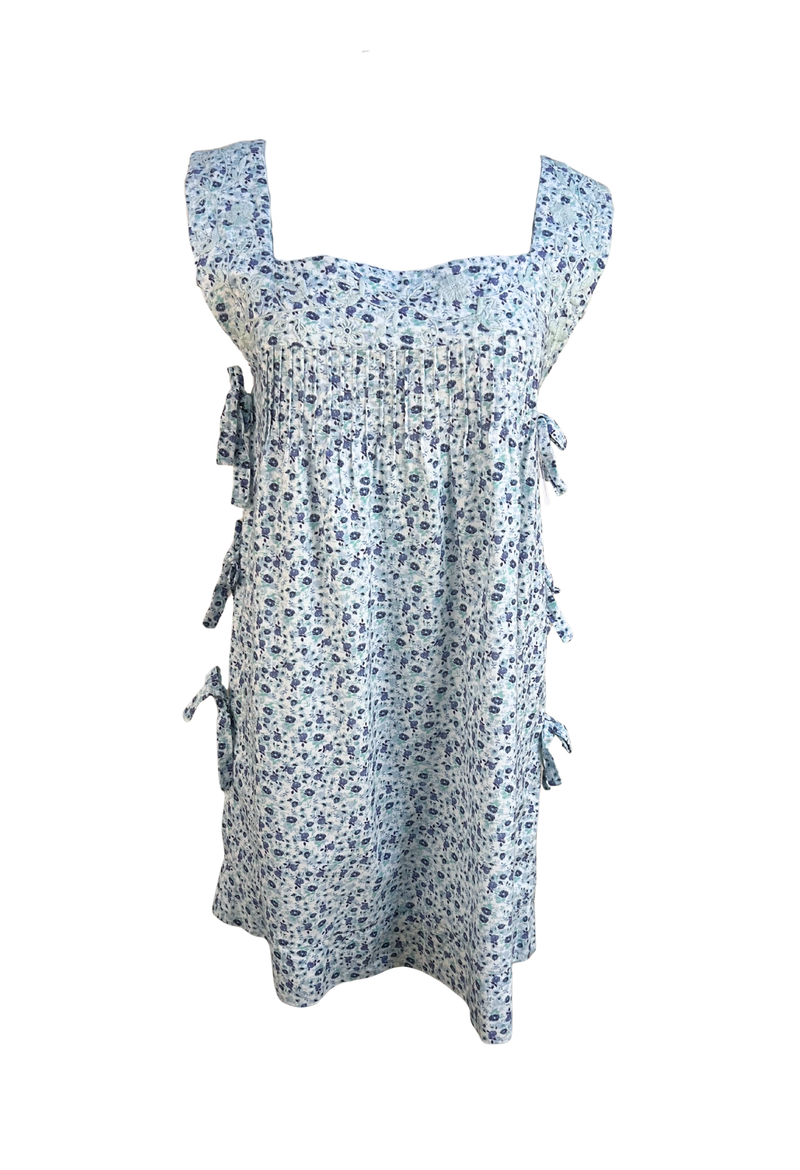 Mia Blue Floral Short Dress