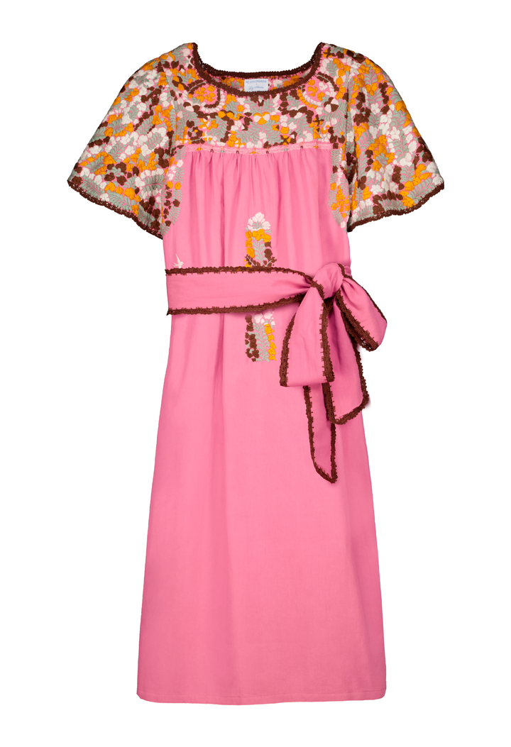 Julieta Rosa Claro Midi Dress