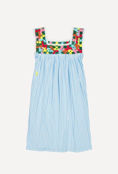 Dalia Short Dress Dress Dalia Turquoise Stripe Fiesta Short Dress Dalia Turquoise Stripe Fiesta Short Dress