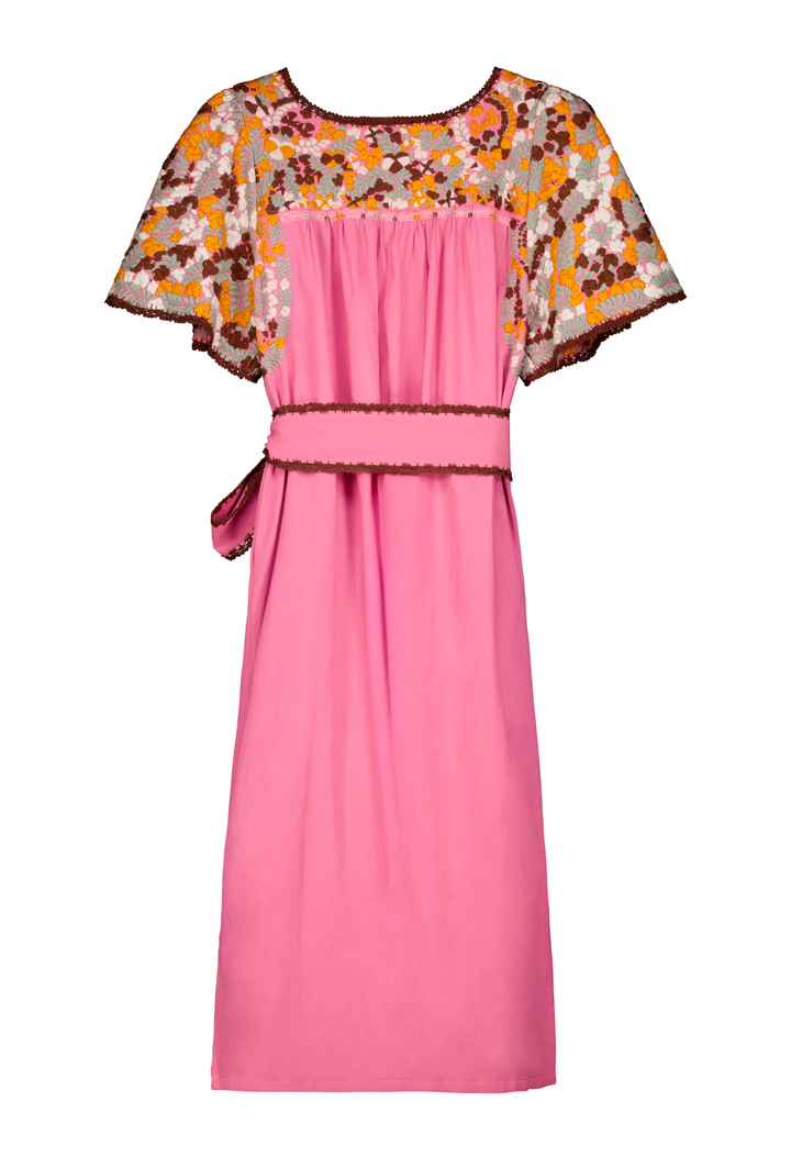 Julieta Rosa Claro Midi Dress