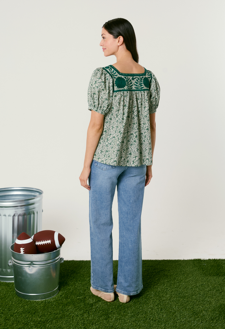 Maria Flores Verdes Blouse