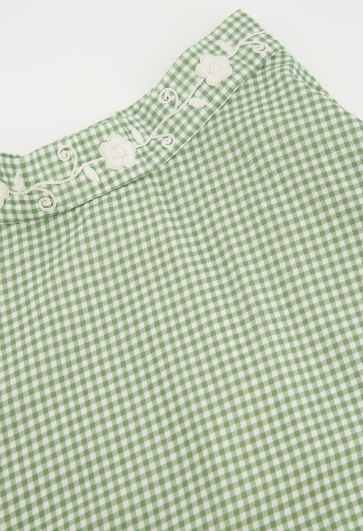 Lupita Verde Gingham Skirt