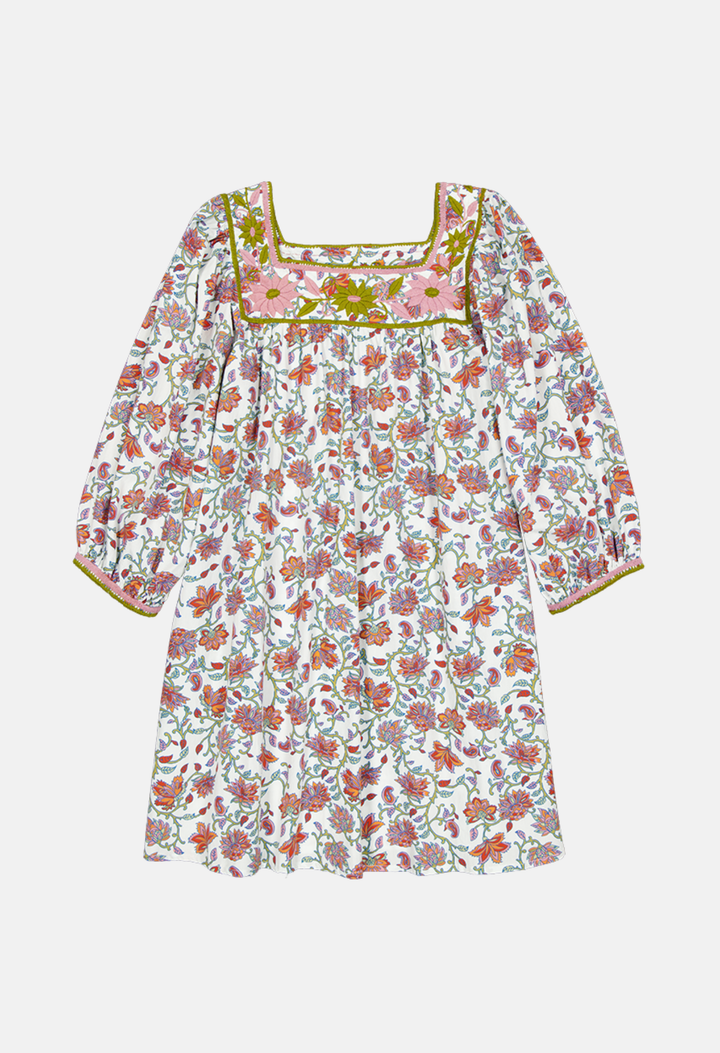 Marta Short Dress Dress Marta Paisley Garden Floral Short Dress Marta Paisley Garden Floral Short Dress