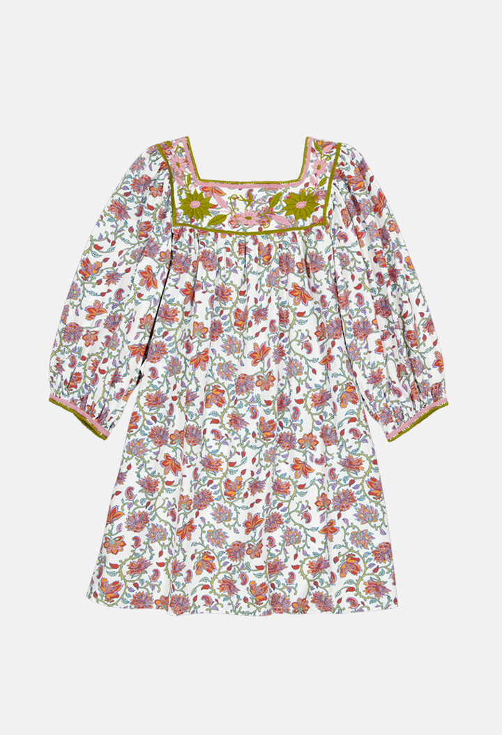 Marta Short Dress Dress Marta Paisley Garden Floral Short Dress Marta Paisley Garden Floral Short Dress