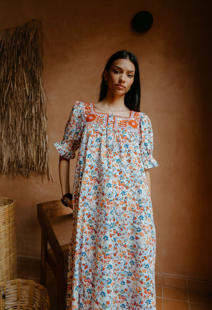Maria Long Dress Dress Maria Wildflower Meadow Long Dress Maria Wildflower Meadow Long Dress
