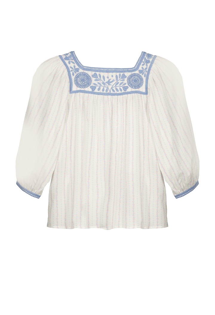 Marta Blue Heart Blouse