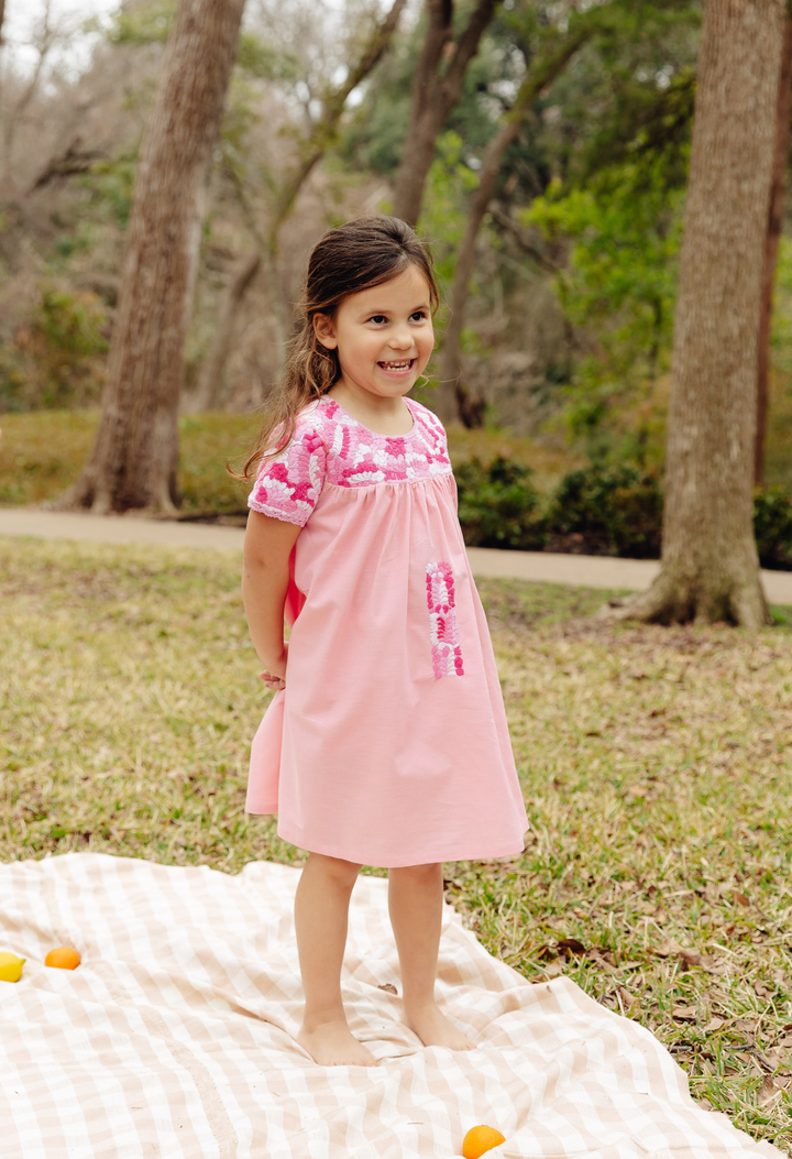 Victoria Girls Dress Childrens Victoria Multi Pink Girl's Dress Victoria Multi Pink Girl's Dress