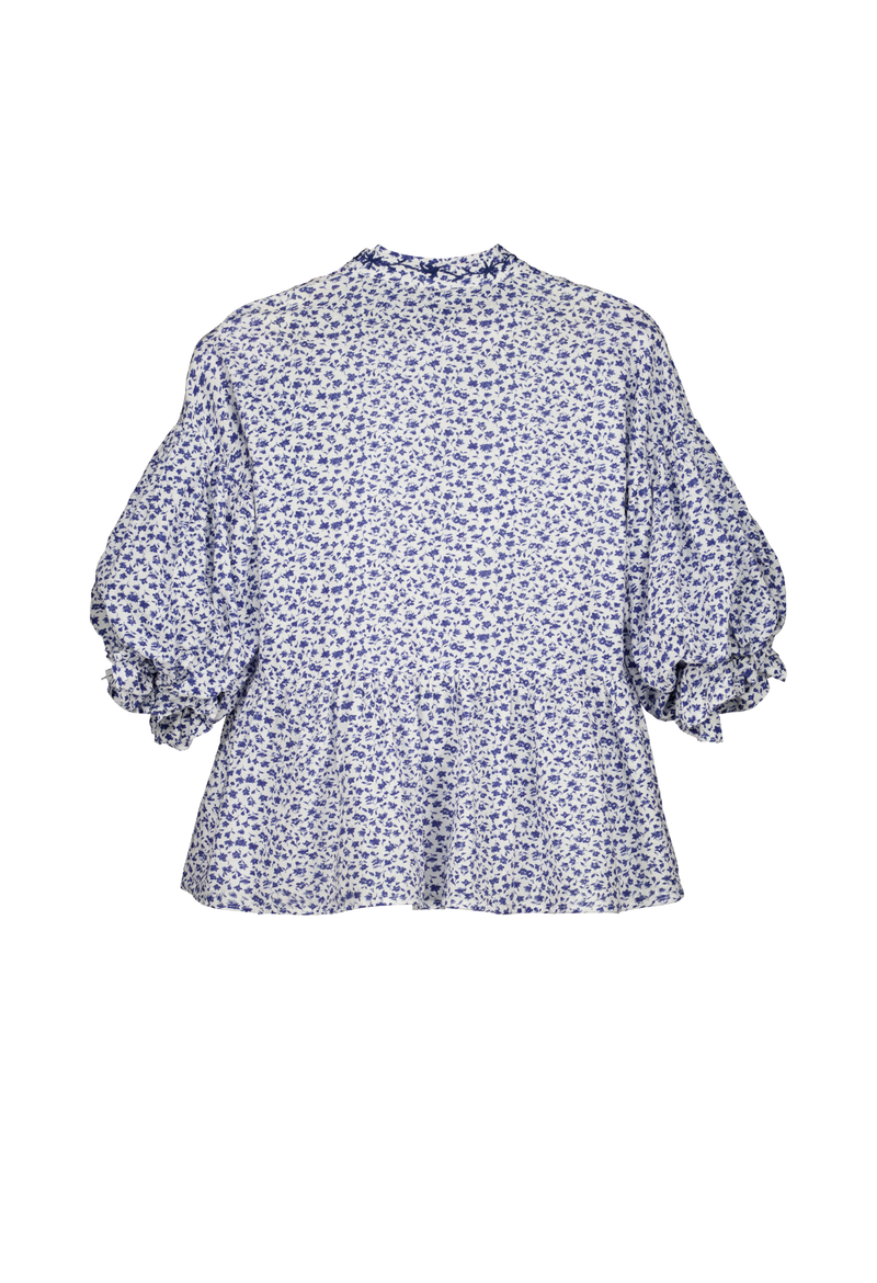 Francisca Blue Floral Blouse