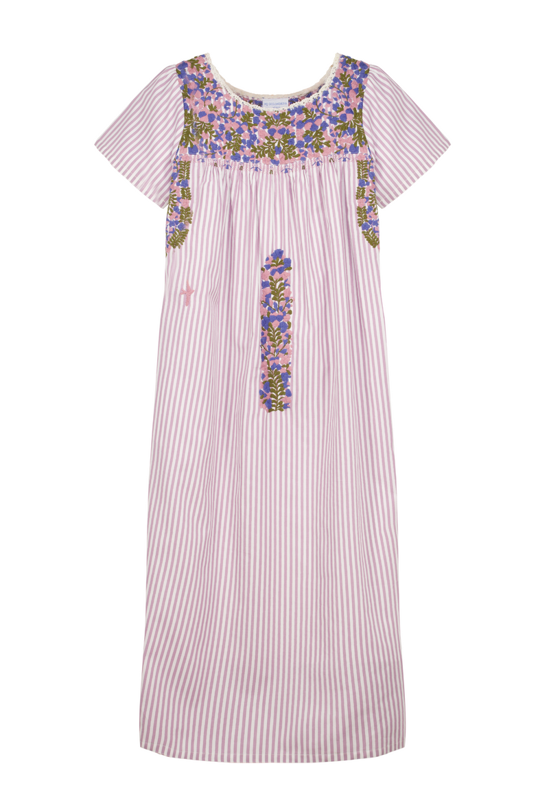 Liliana Rosa Rayas Midi Dress