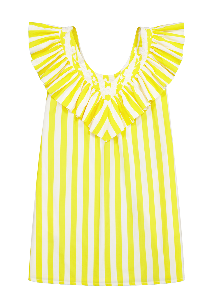 Andrea Short Dress Dress Andrea Wide Stripe Yellow Short Dress Andrea Wide Stripe Yellow Short Dress