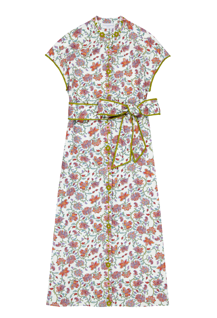 Valeria Midi Dress Dress Valeria Paisley Garden Midi Dress Valeria Paisley Garden Midi Dress