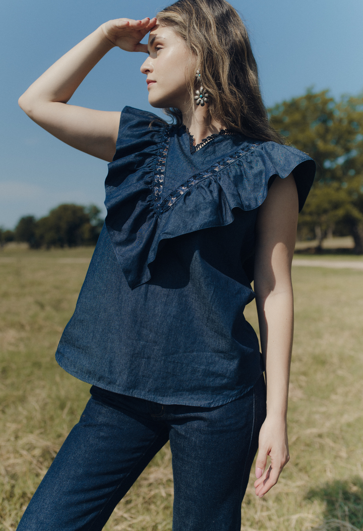 Valentina Denim Blouse