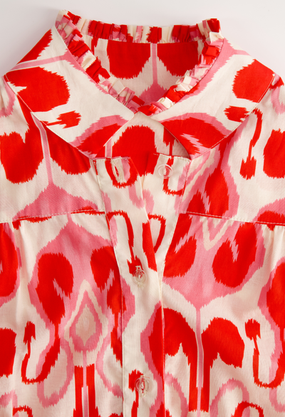 Paloma Blouse Blouse Paloma Long Sleeve Red Fiesta Print Blouse Paloma Long Sleeve Red Fiesta Print Blouse