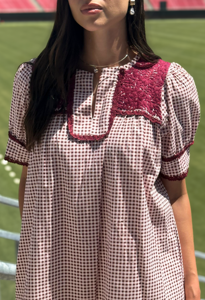 Aurora Short Dress Dress Aurora Maroon Short Dress Aurora Maroon Short Dress